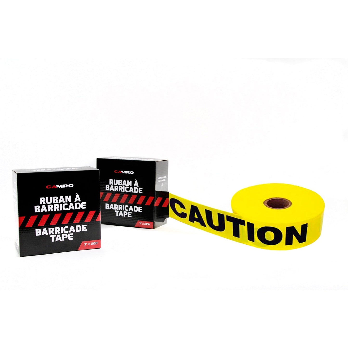 RUBAN DE BARRICADE -CAUTION JAUNE - Camro Industrial