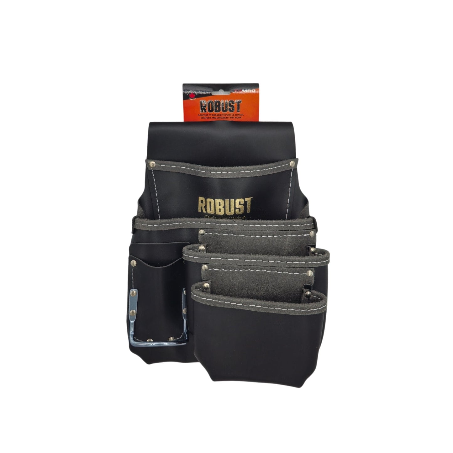 Sac à outils 4 poches avec porte marteau et insertion ROBUST - Camro Industrial