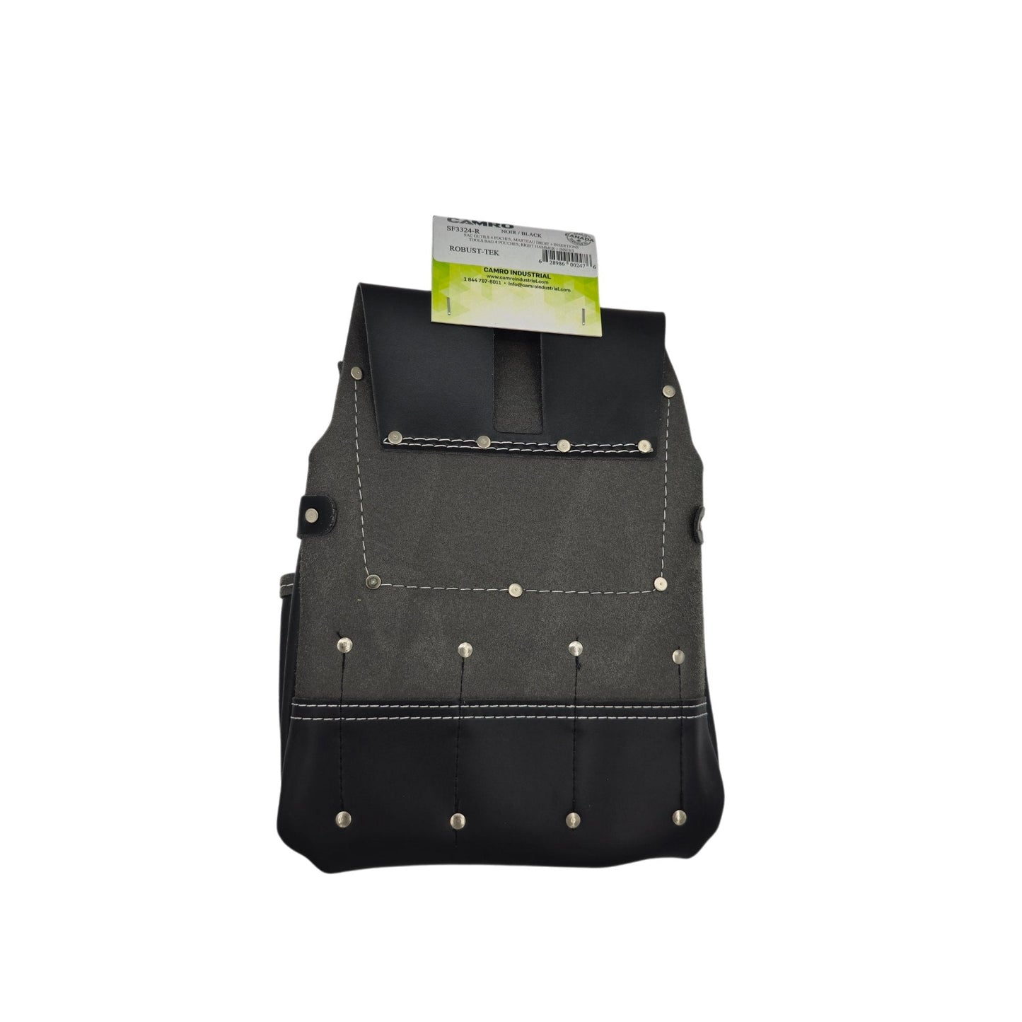 Sac à outils 4 poches avec porte marteau et insertion ROBUST - Camro Industrial